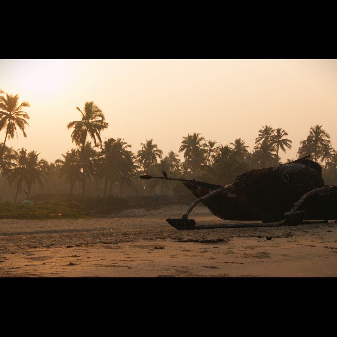 Fishing boat on Colva Beach